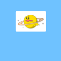 Duck Planet Sticker