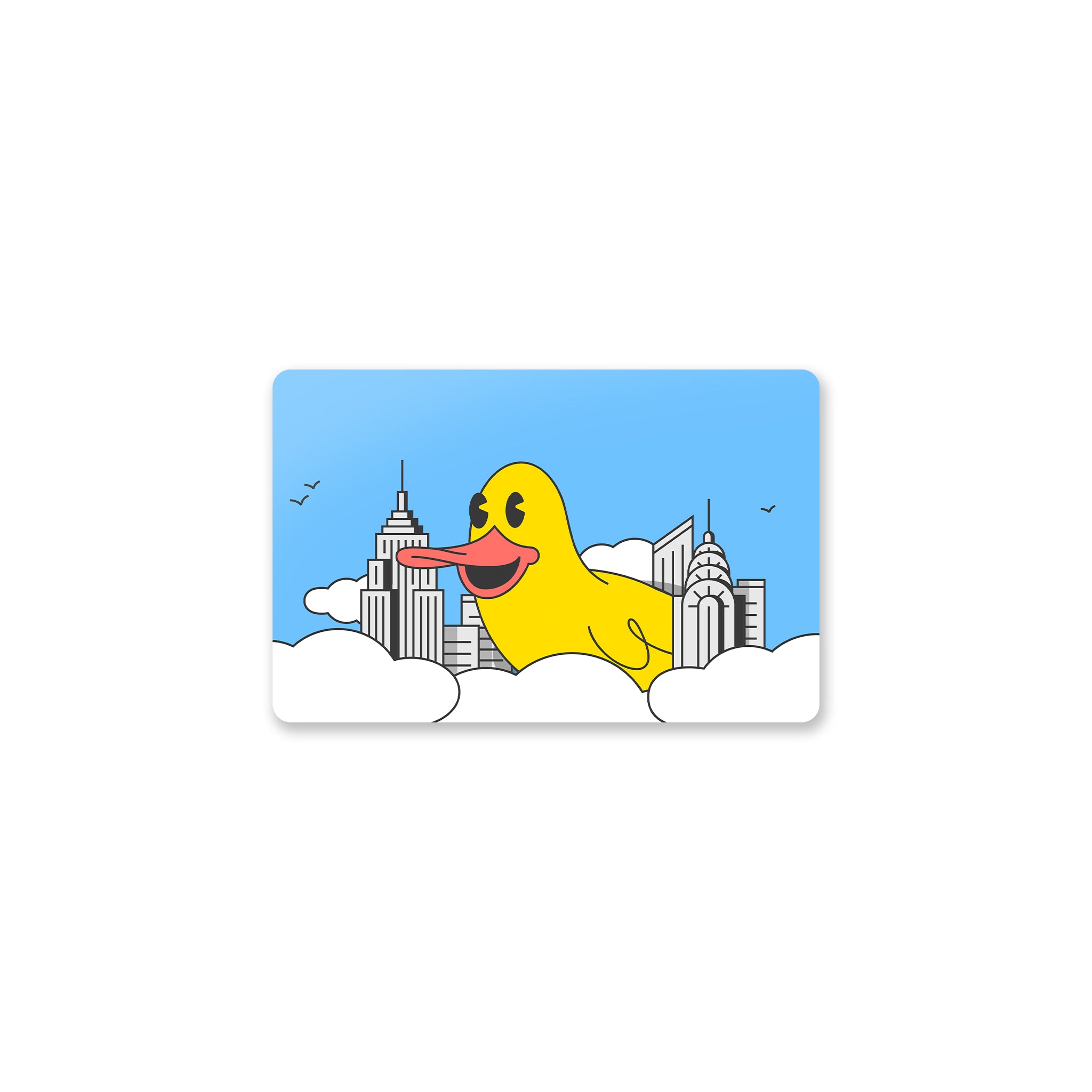 Duckzilla Sticker